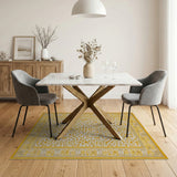 Traditional Persian Gold Floral Persian Area Rug