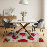 Juicy Strawberry Pattern Area Rug