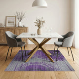 Purple Gradient Abstract Area Rug
