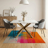 Vibrant Multi-Color Geometric No. 3 Area Rug