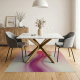 Fluid Pink Purple Wave Abstract Area Rug