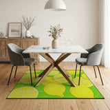 Vibrant Lemon Slices Area Rug
