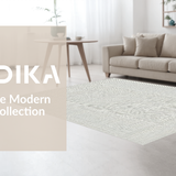 Ultra Soft Area Rug, Non Slip, Stain Resistant, Washable Area Rugs for Living Room, Bedroom, Soft Off-White Textured Appeal(Gray)