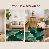 Dynamic Earth Tone Geometric Art(Green)