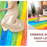 Ultra Soft Area Rug, Non Slip, Stain Resistant, Washable Area Rugs for Living Room, Bedroom, Lively Artistic Expression Rug(Pink)