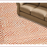Ultra Soft Area Rug, Non Slip, Stain Resistant, Washable Area Rugs for Living Room, Bedroom, Rustic Earthy Tiled Pattern(Beige)