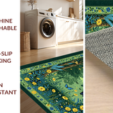 Lively Green Tiled Nature Scenes(Green)