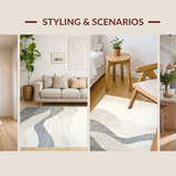 Elegant Ombre Striped Aesthetic(Beige)
