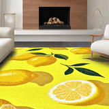 Bright Yellow Fruit Motif Runner(Yellow)
