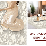 Chic Minimalist Cream Shag Finish(Gray)