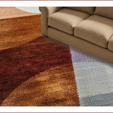 Ultra Soft Area Rug, Non Slip, Stain Resistant, Washable Area Rugs for Living Room, Bedroom, Abstract Earth Tone Living Room Washable Rug(Brown)