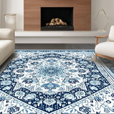 Artistic Circular Floral Arrangement(Blue)