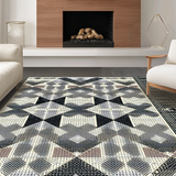 Elegant Striped Diamond Motif(Gray)