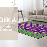 Ultra Soft Area Rug, Non Slip, Stain Resistant, Washable Area Rugs for Living Room, Bedroom, Stylish Seasonal Decor Influence(Purple)