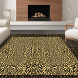 Ultra Soft Area Rug, Non Slip, Stain Resistant, Washable Area Rugs for Living Room, Bedroom, Stylish Jungle Inspired Aesthetic(Beige)
