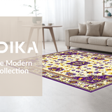 Lively Purple and Gold Graphic Flair(White)