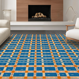 Vivid Checkered Color Splash(Blue)