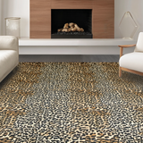 Ultra Soft Area Rug, Non Slip, Stain Resistant, Washable Area Rugs for Living Room, Bedroom, Vibrant Neutral Toned Patterns(Brown)