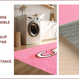 Ultra Soft Area Rug, Non Slip, Stain Resistant, Washable Area Rugs for Living Room, Bedroom, Irregular Tufted Cat Shaped Area Rug Decor(Pink)