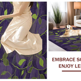 Ultra Soft Area Rug, Non Slip, Stain Resistant, Washable Area Rugs for Living Room, Bedroom, Contemporary Tiled Color Burst(Purple)