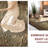 Ultra Soft Area Rug, Non Slip, Stain Resistant, Washable Area Rugs for Living Room, Bedroom, Funky Artistic Wild Animal Design(Beige)