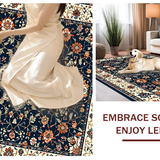 Elegant Floral Medallion Aesthetic(Blue)