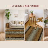 Ultra Soft Area Rug, Non Slip, Stain Resistant, Washable Area Rugs for Living Room, Bedroom, Wild Khaki Animal Aesthetic(Brown)