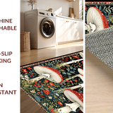 Elegant Mushroom Motif Design(Red)