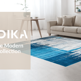 Contemporary Colorful Linear Fusion(Blue)