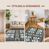 Elegant Tribal Tasseled Geometric Design(Gray)