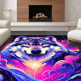 Ultra Soft Area Rug, Non Slip, Stain Resistant, Washable Area Rugs for Living Room, Bedroom, Enchanting Bright Fantasy Design(Purple)