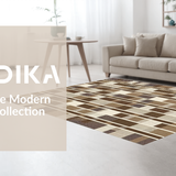 Ultra Soft Area Rug, Non Slip, Stain Resistant, Washable Area Rugs for Living Room, Bedroom, Stylish Cozy Neutral Geometric(Beige)