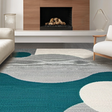 Artistic Teal and Gray Tiled Design(Gray)