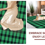 Chic Rustic Green Plaid Aesthetic(Green)