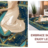 Contemporary Colorful Medallion Style(Blue)