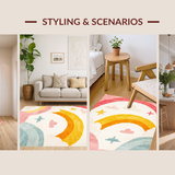 Joyful Multi Hued Geometric Theme(Pink)