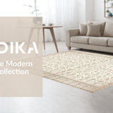 Ultra Soft Area Rug, Non Slip, Stain Resistant, Washable Area Rugs for Living Room, Bedroom, Minimalist Abstract Lattice Arrangement(Beige)