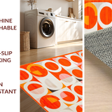 Ultra Soft Area Rug, Non Slip, Stain Resistant, Washable Area Rugs for Living Room, Bedroom, Lively Color Splash Learning Canvas(Orange)