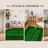 Contemporary Black and Green Ogee(Green)