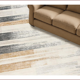 Ultra Soft Area Rug, Non Slip, Stain Resistant, Washable Area Rugs for Living Room, Bedroom, Chic Distressed Animal Motif(Gray)