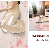 Ultra Soft Area Rug, Non Slip, Stain Resistant, Washable Area Rugs for Living Room, Bedroom, Chic Soft Pink Shag Style(Pink)