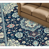 Chic Navy Teal Diamond Design(Blue)