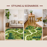 Delightful Pastel Woodland Scene(Green)