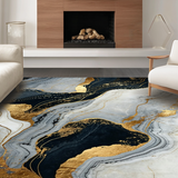 Trendy Abstract Fluid Art Composition(Black)