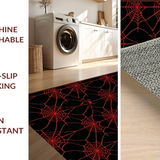 Eerie Elegant Round Patterned Mat(Black)