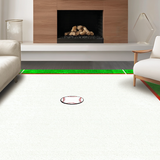 Ultra Soft Area Rug, Non Slip, Stain Resistant, Washable Area Rugs for Living Room, Bedroom, Sporty Graphic Red Accent(White)