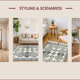 Elegant Geometric Ivory Tones(White)