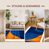 Trendy Orange and Blue Fusion(Blue)