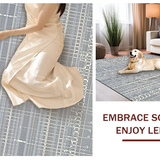 Ultra Soft Area Rug, Non Slip, Stain Resistant, Washable Area Rugs for Living Room, Bedroom, Contemporary Soft Earth Tone Motif(Gray)