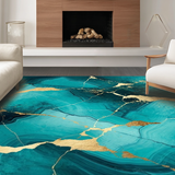 Gold Cracked Swirl Artistry(Blue)